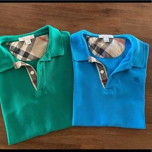 Burberry boys shirts both are size 10y